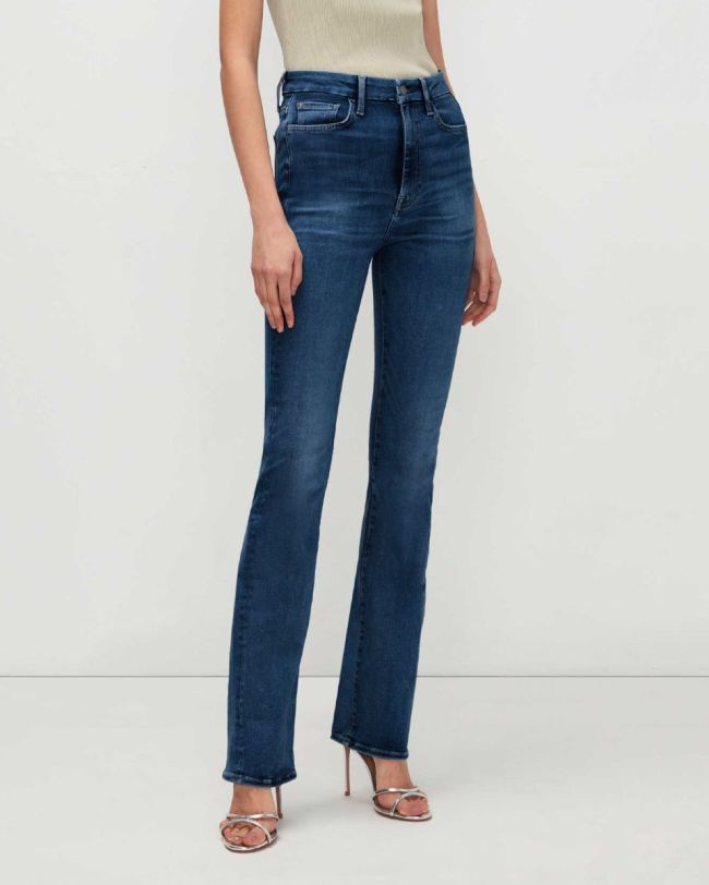 Women 7 For All Mankind  | No Filter Ultra High Rise Skinny Boot In Sophie Blue