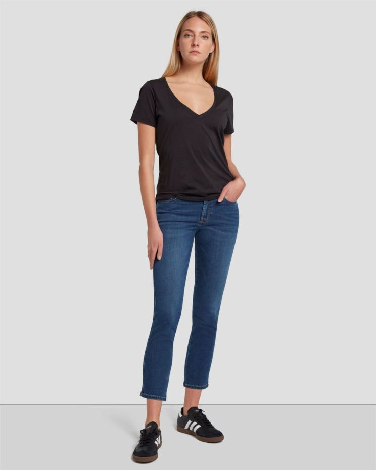 Women 7 For All Mankind  | B(Air) Kimmie Cropped Straight In Duchess